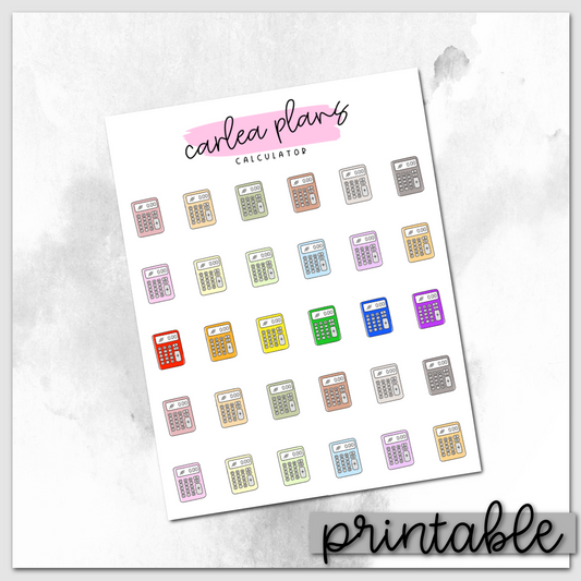 Calculator Icons | Printable Icons