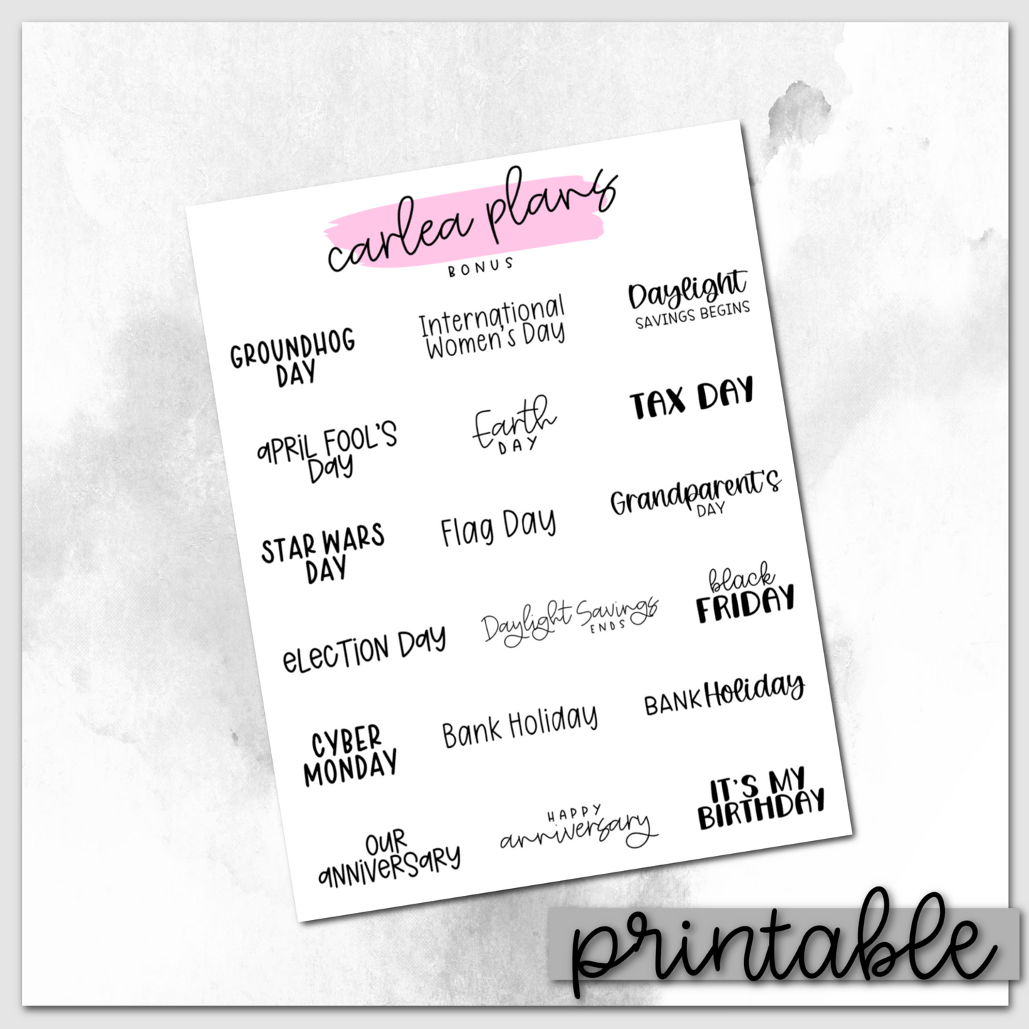 Bonus Holiday Scripts | Printable Scripts