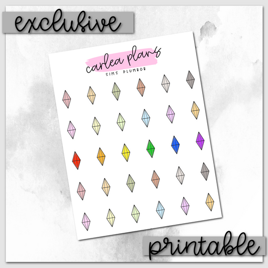 Plumbob Icons | Printable Icons