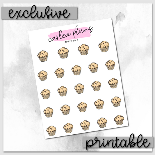 Muffin Icons | Printable Icons