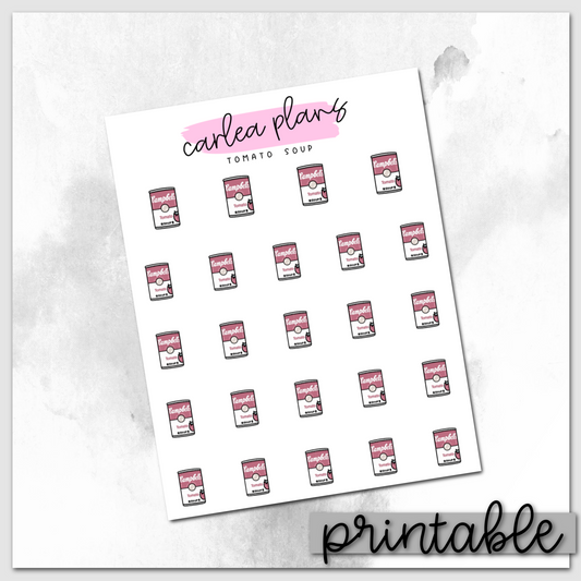 Tomato Soup Icons | Printable Icons