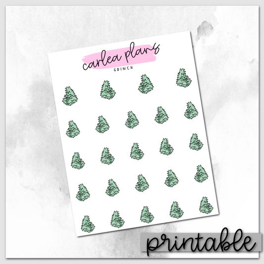 Grinch Icons | Printable Icons