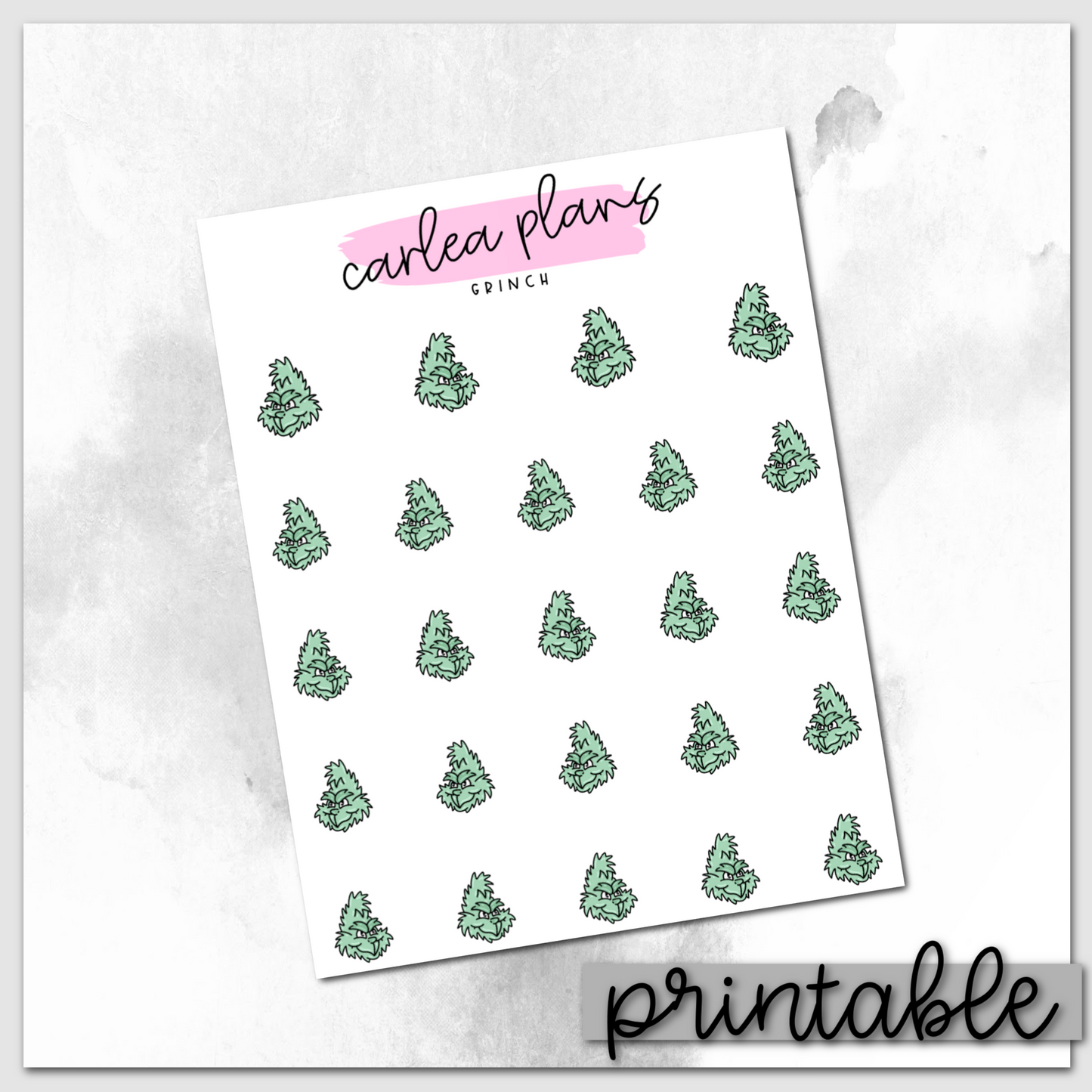 Grinch Icons | Printable Icons