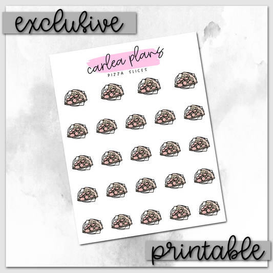 Pizza Slice Icons | Printable Icons