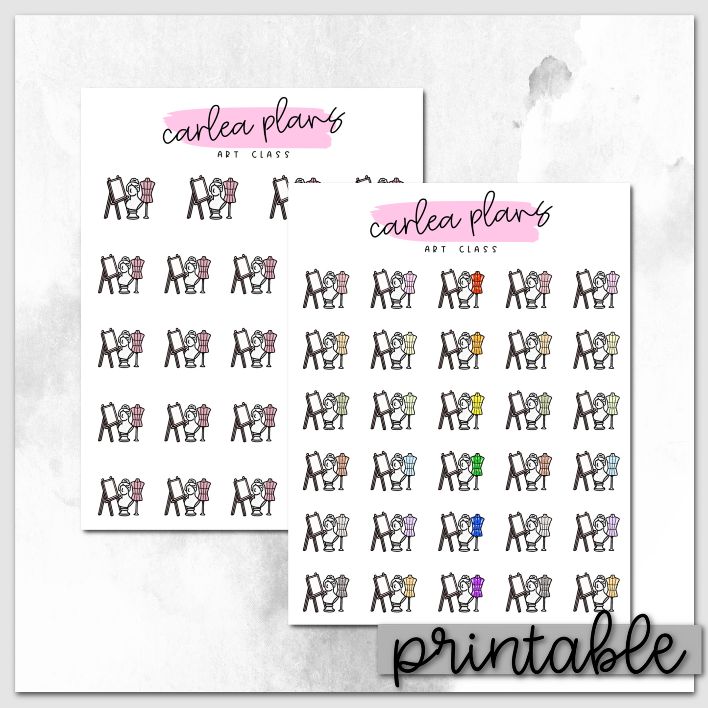 Art Class Icons | Printable Icons