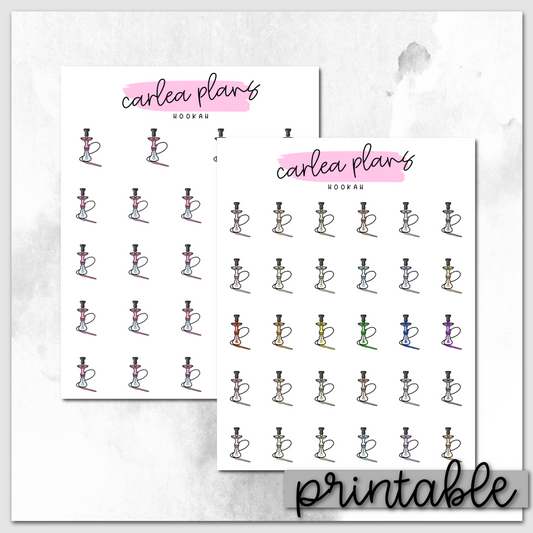 Hookah Icons | Printable Icons