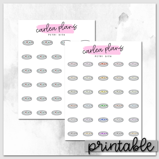 Petri dish Icons | Printable Icons