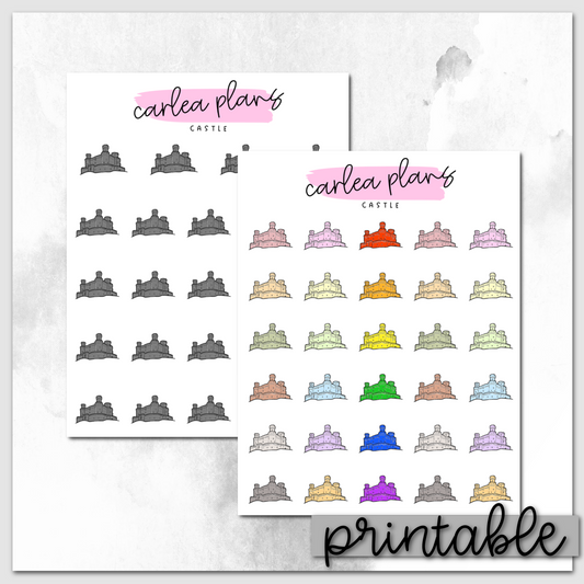 Castle Icons | Printable Icons