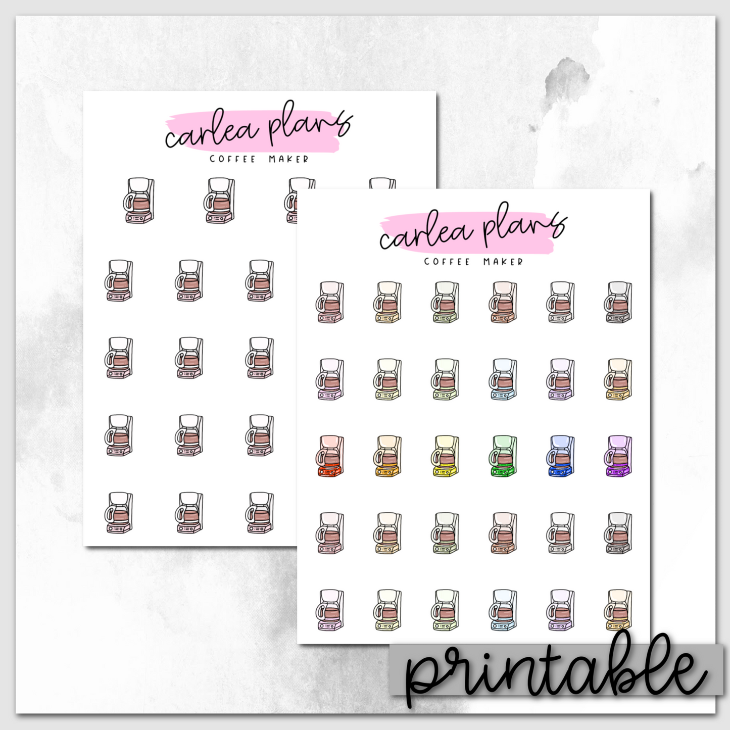 Coffee Maker Icons | Printable Icons