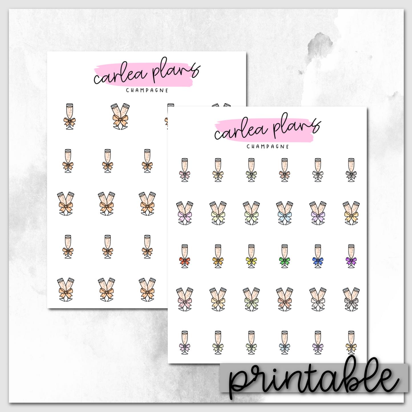 Champagne Icons | Printable Icons