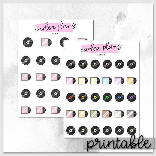 Vinyl Icons | Printable Icons