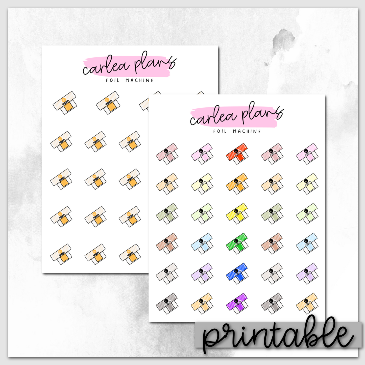 Foil Machine Icons | Printable Icons