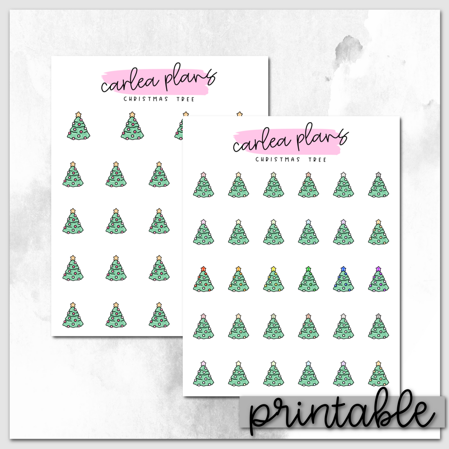 Christmas Tree Icons | Printable Icons