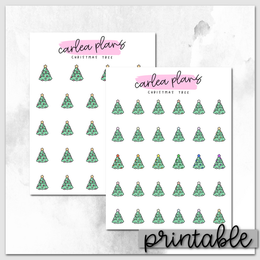 Christmas Tree Icons | Printable Icons