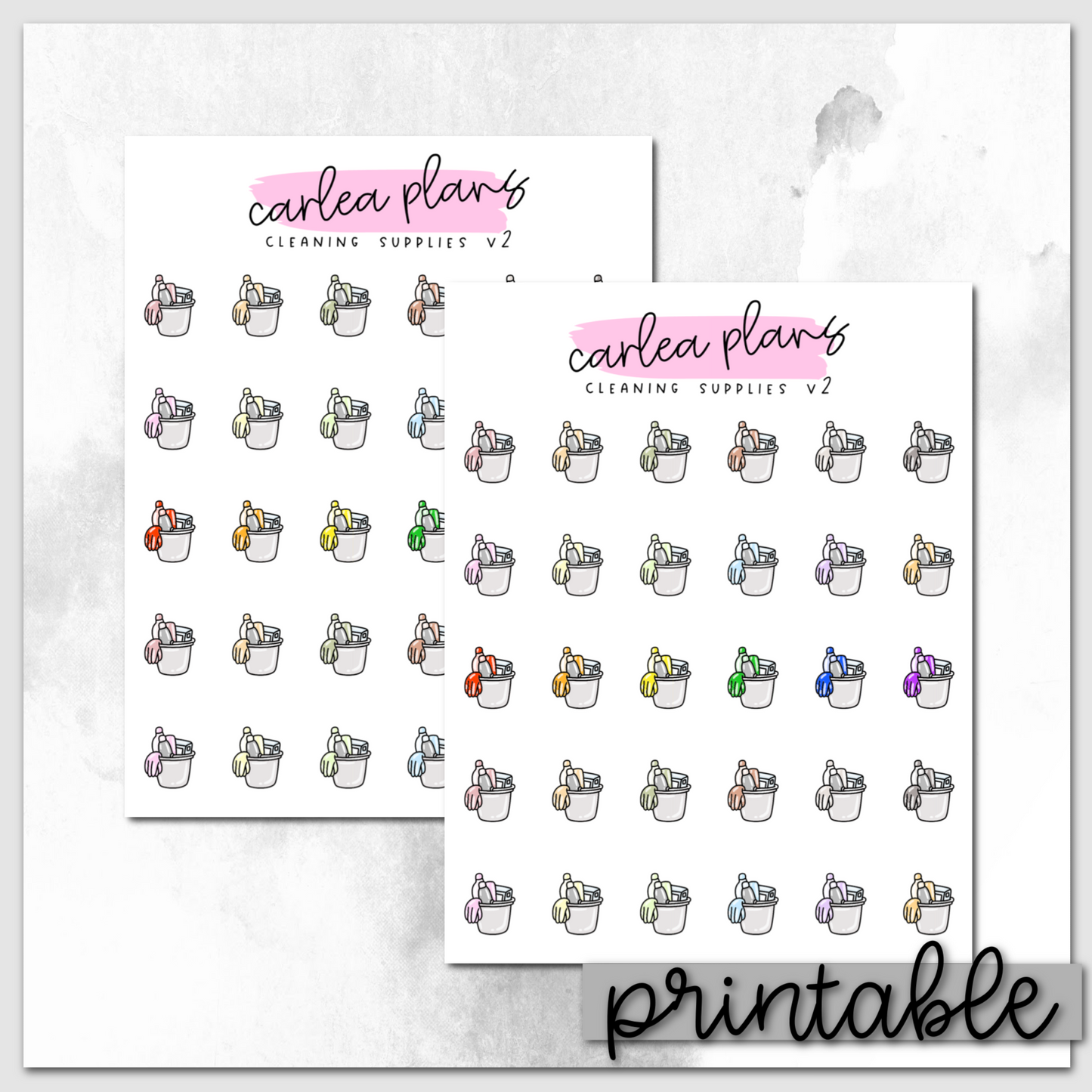 Cleaning Supplies Icons | Printable Icons