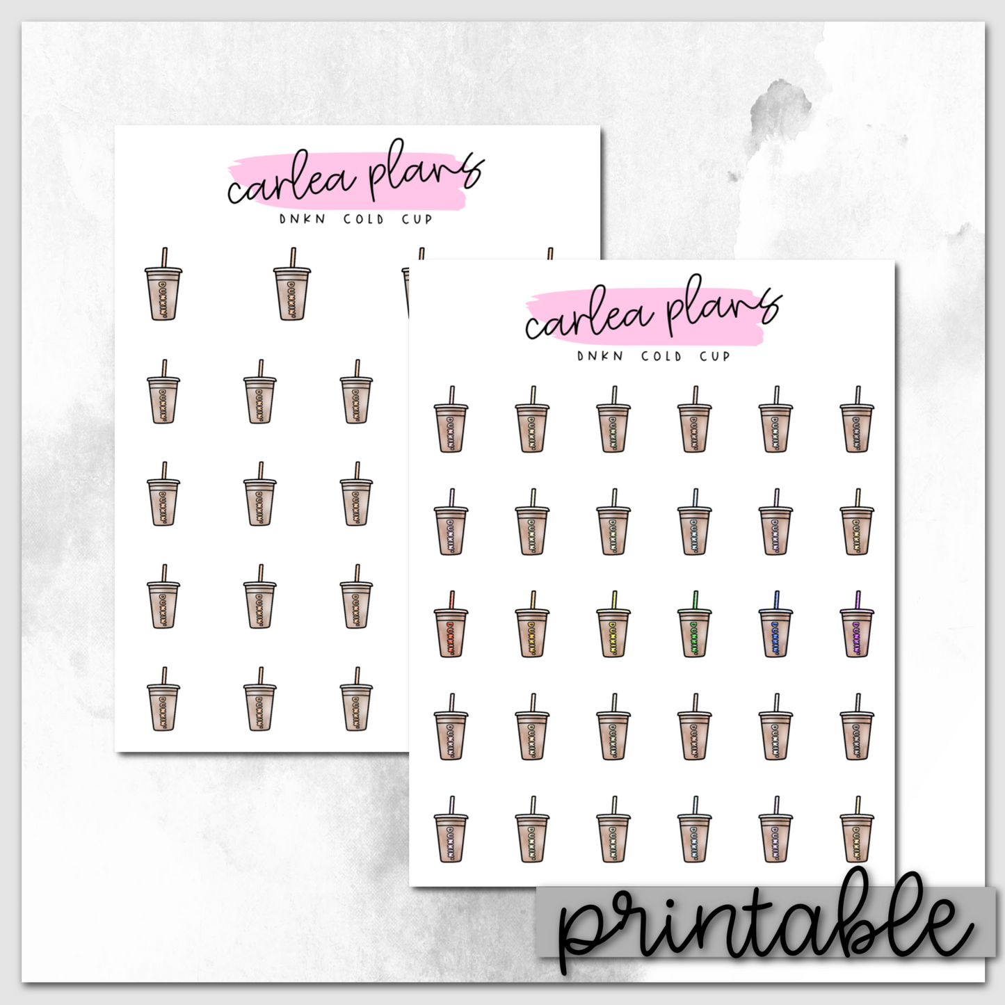 Dnkn Cold Cup Icons | Printable Icons