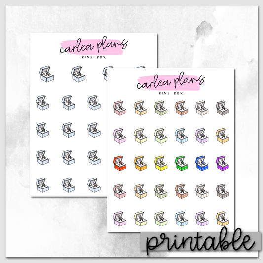 Ring Box Icons | Printable Icons