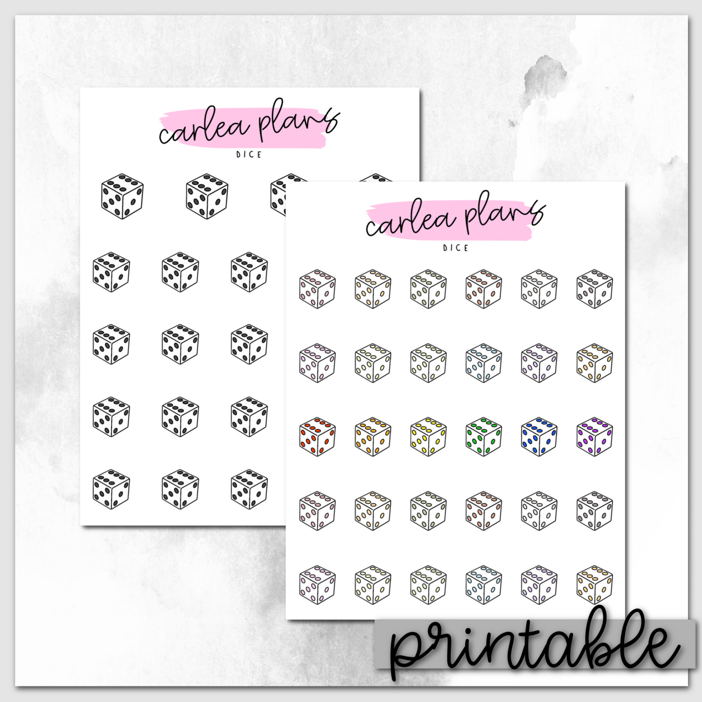 Dice Icons | Printable Icons