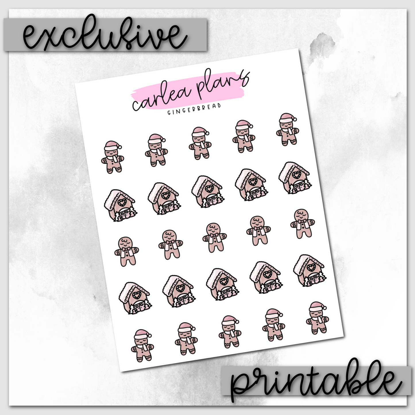 Gingerbread Icons | Printable Icons