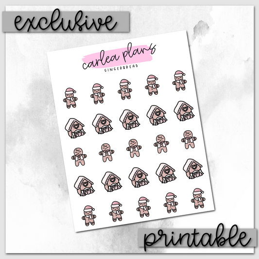 Gingerbread Icons | Printable Icons