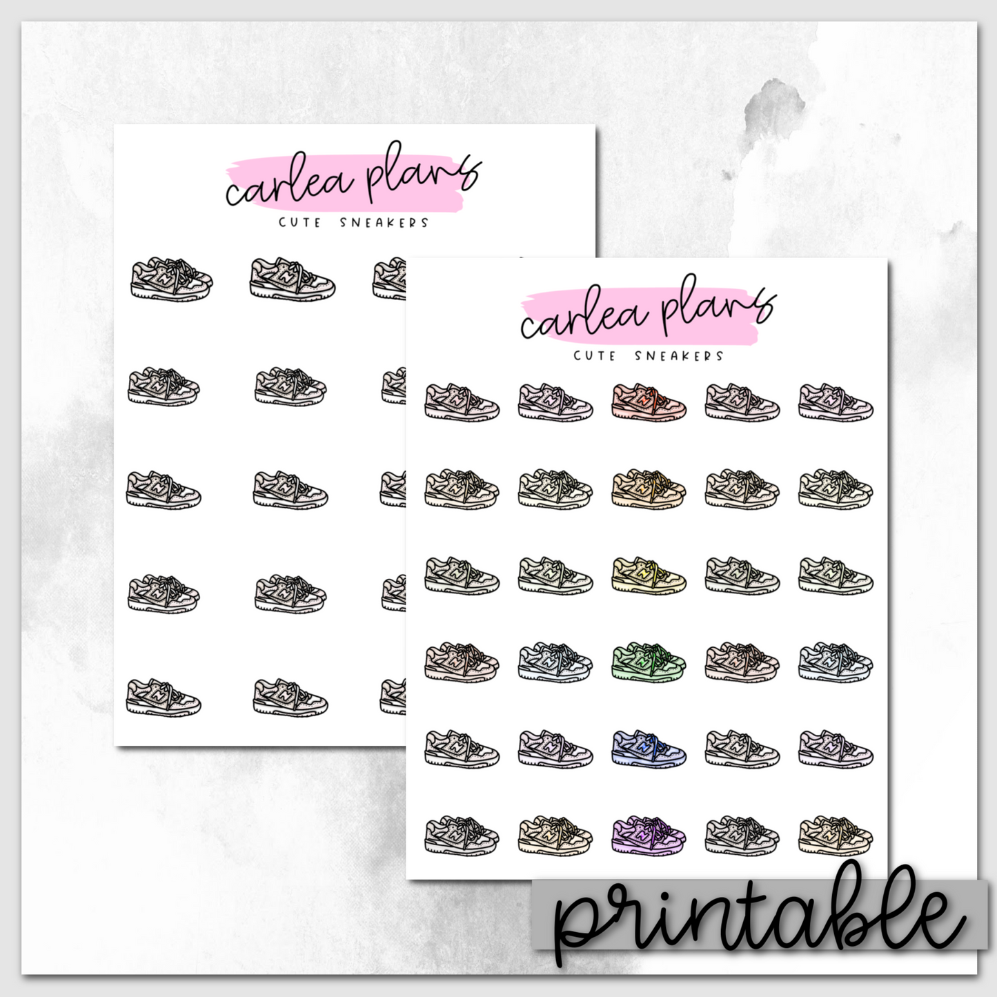 Cute Sneaker Icons | Printable Icons