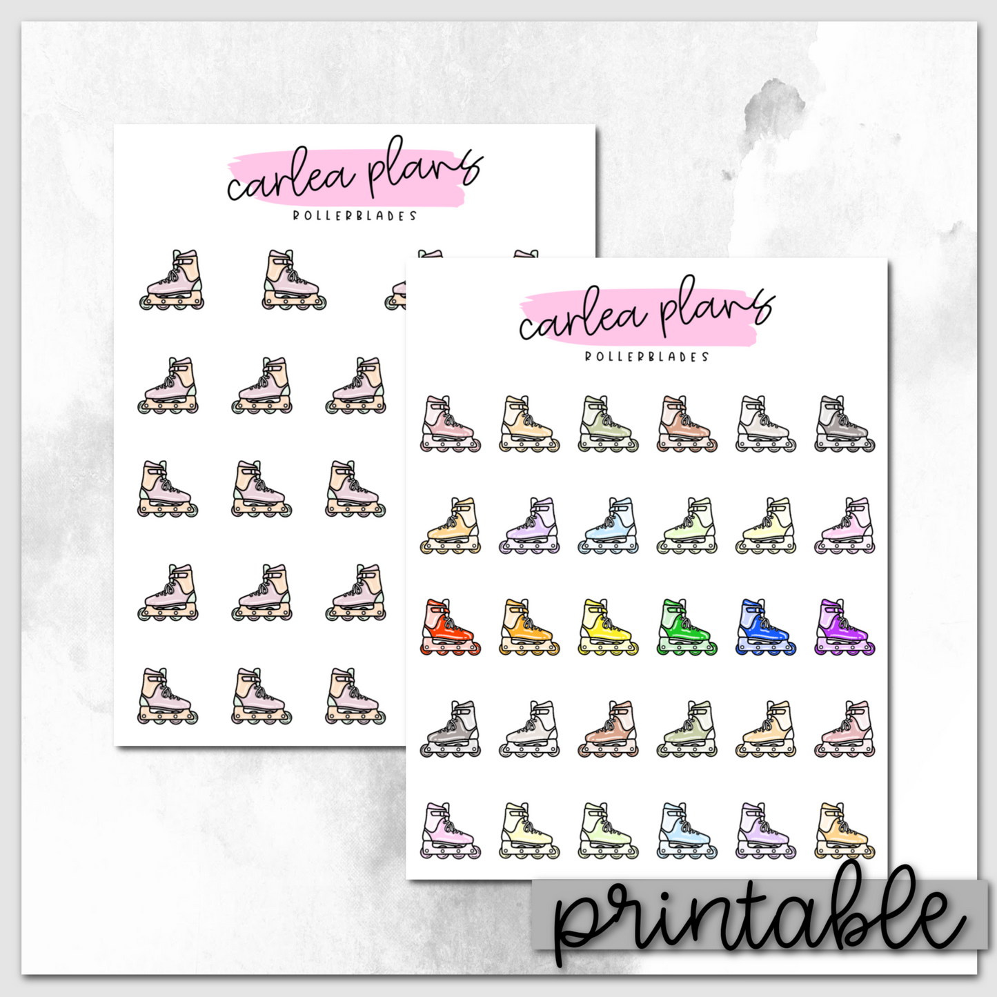 Rollerblade Icons | Printable Icons