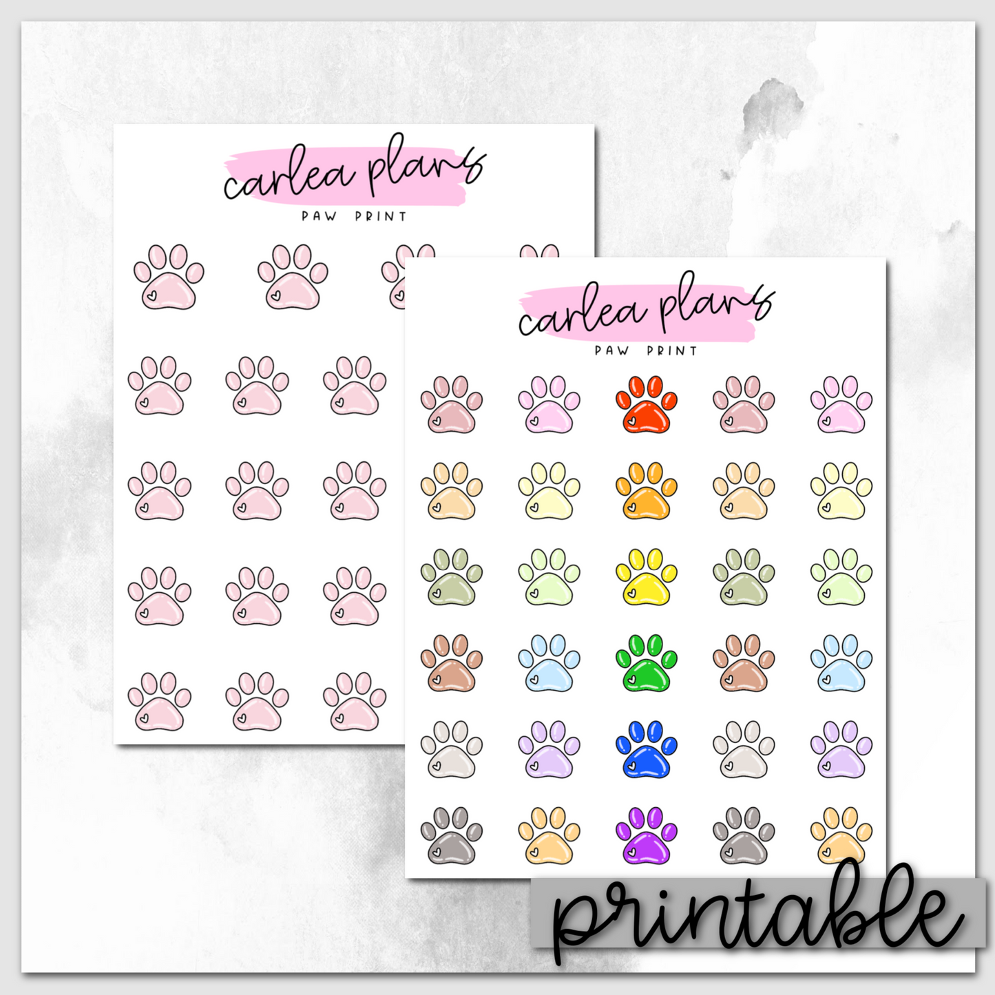 Paw Print Icons | Printable Icons