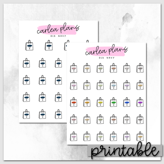 Old Navy Icons | Printable Icons