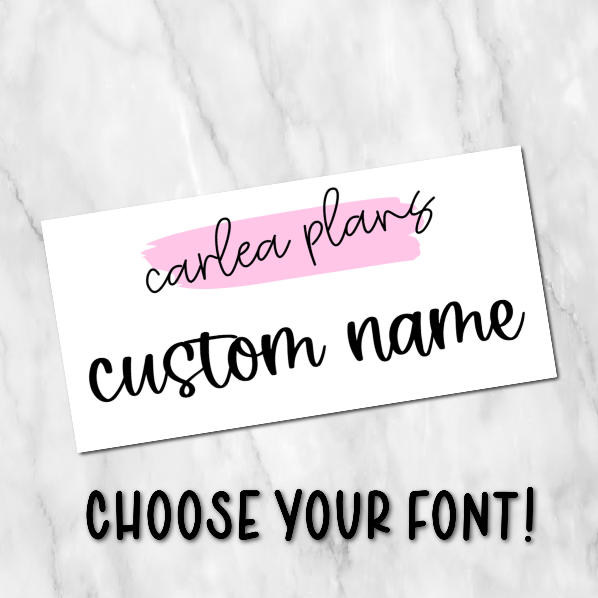 Large Custom Name Scripts – CarleaPlans