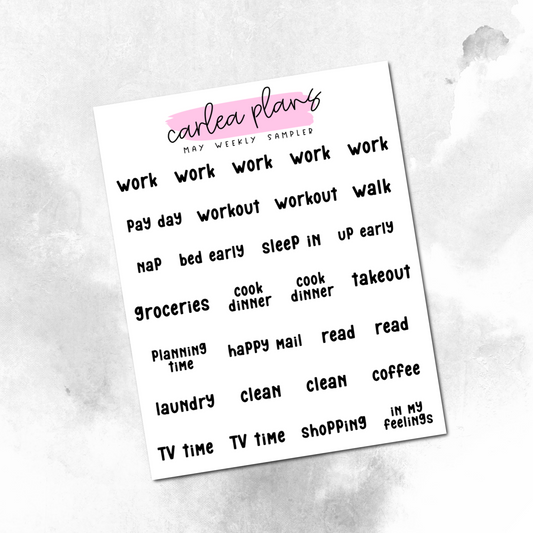 Font of the Month Week Sampler Scripts