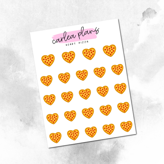 Heart Pizza Icons