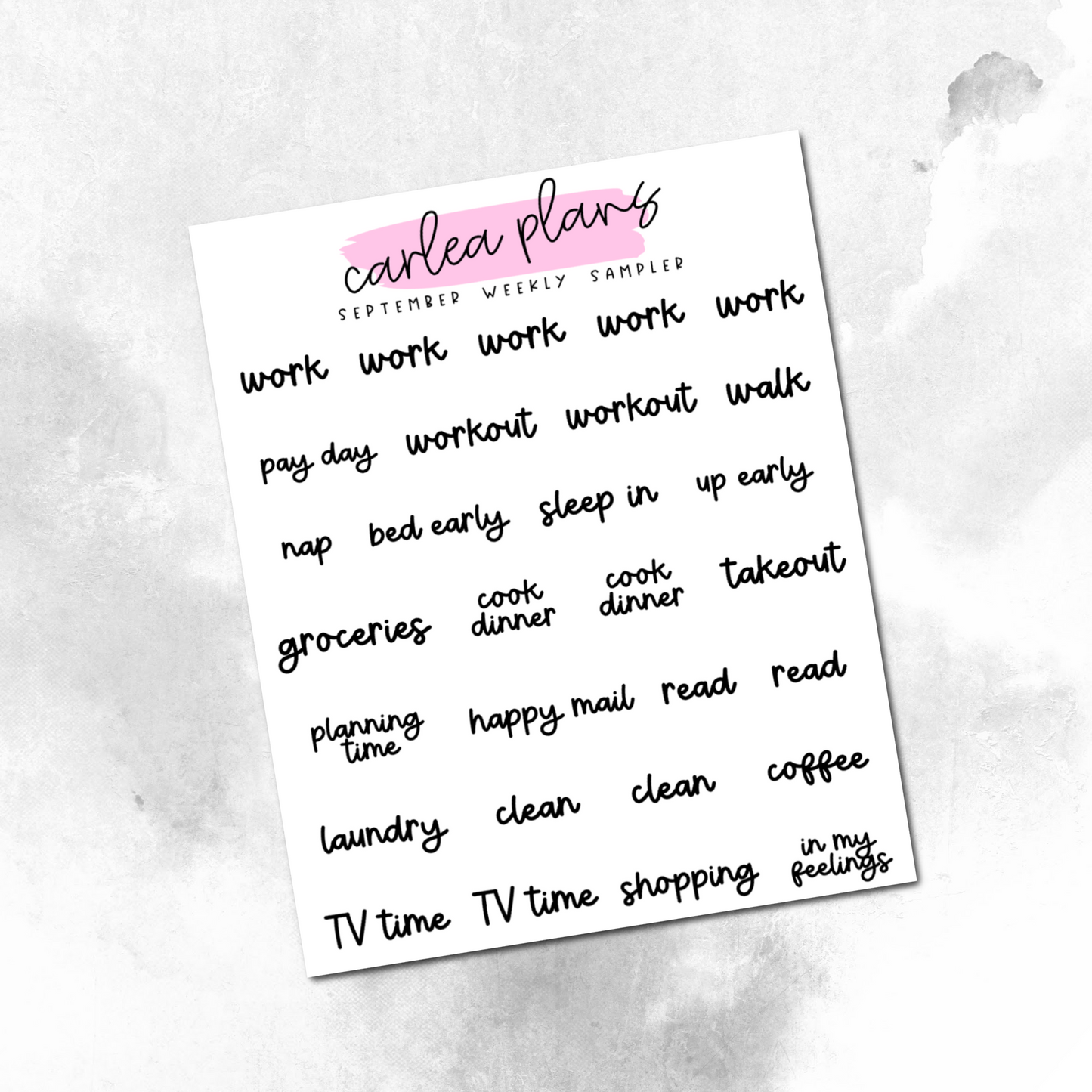 Font of the Month Week Sampler Scripts