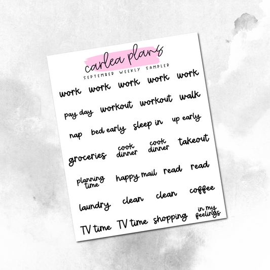 Font of the Month Week Sampler Scripts