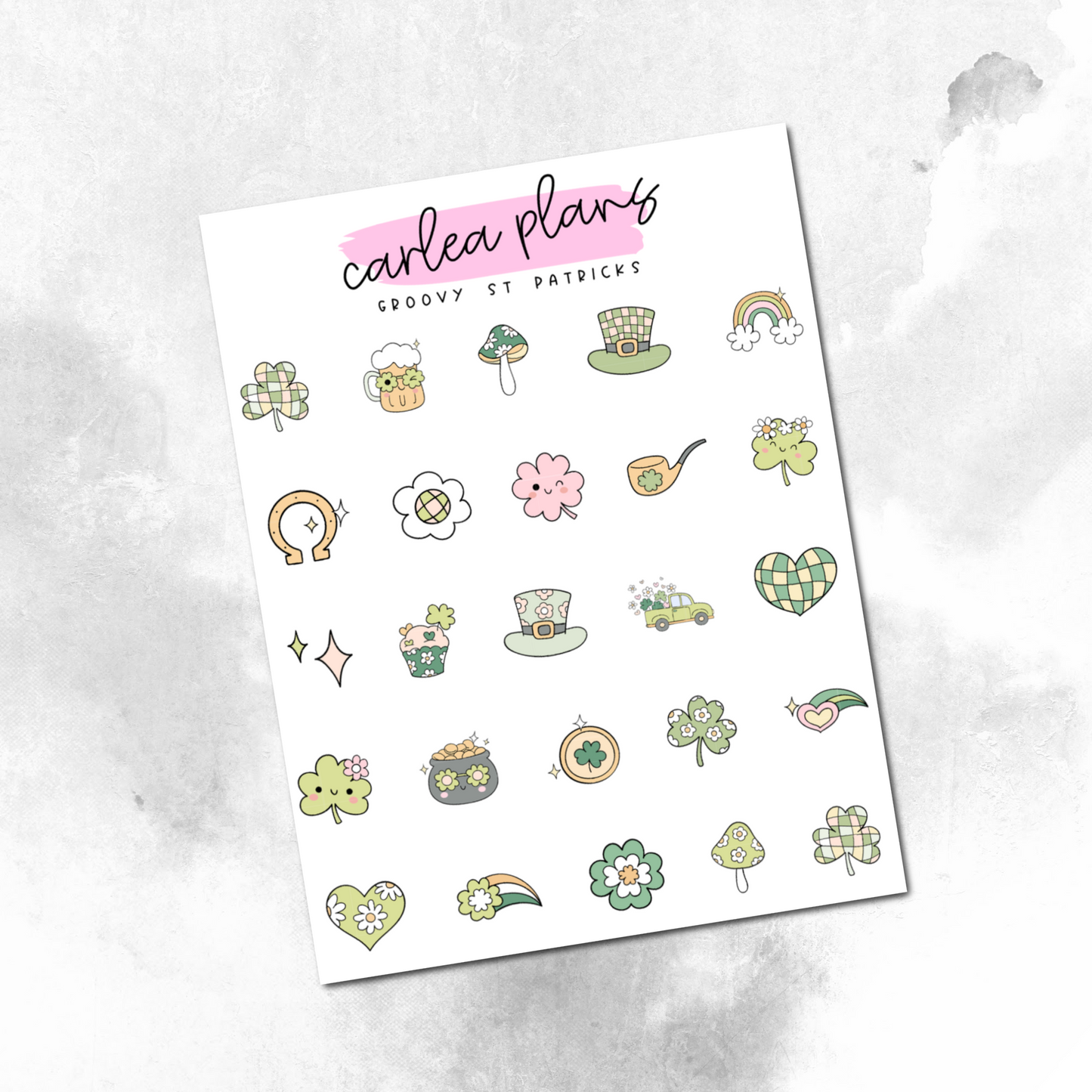 Groovy St Patrick's Deco Icons