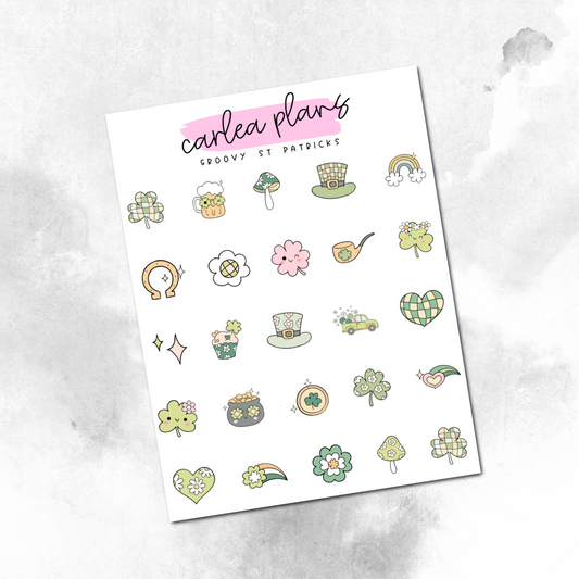 Groovy St Patrick's Deco Icons