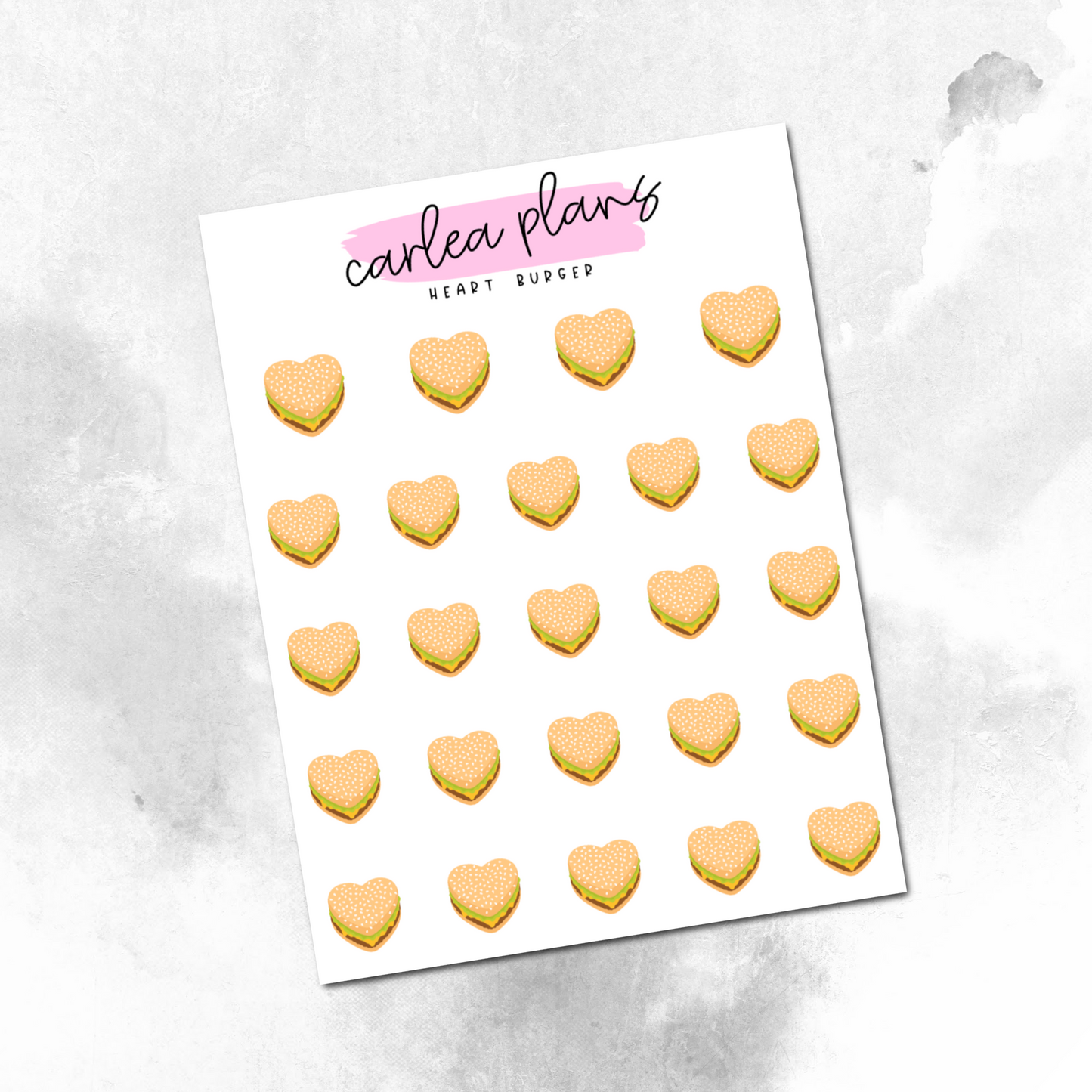 Heart Burger Icons