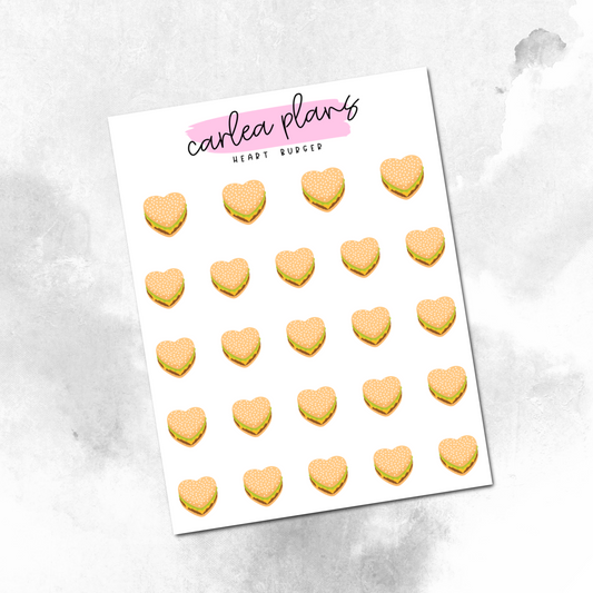 Heart Burger Icons