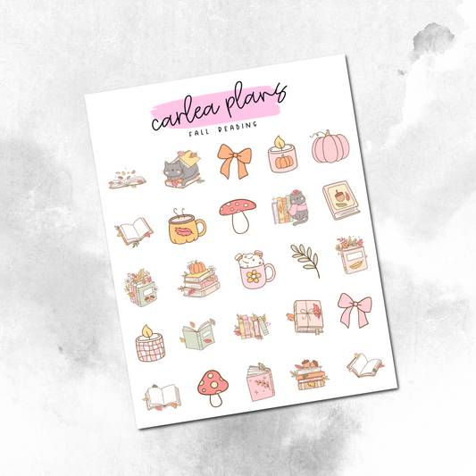 Fall Reading Deco Icons