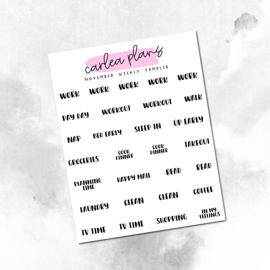 Font of the Month Week Sampler Scripts