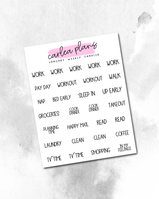 Font of the Month Week Sampler Scripts