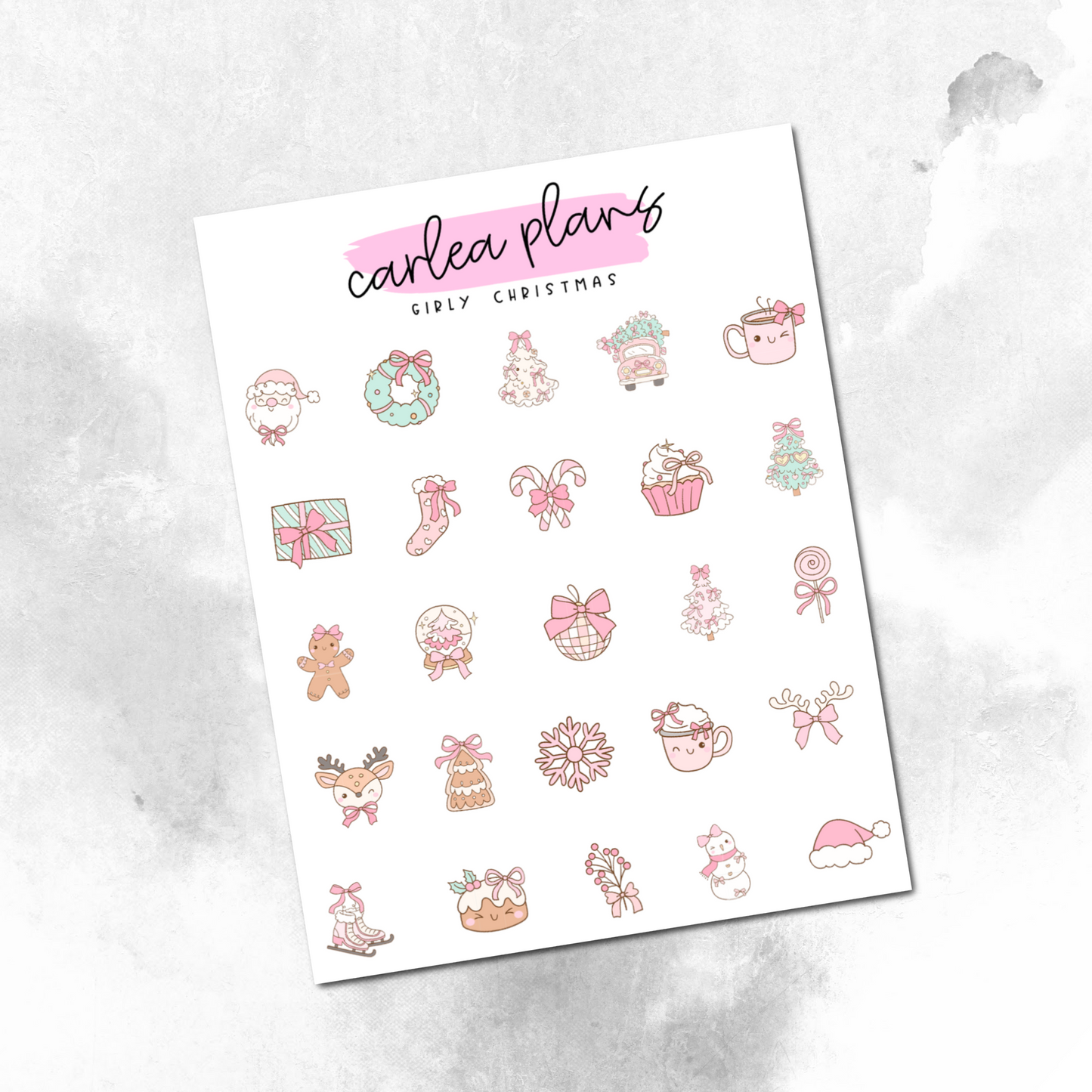Girly Christmas Deco Icons