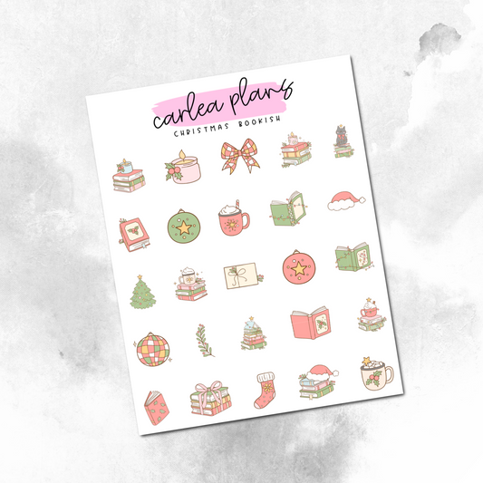 Christmas Bookish Deco Icons