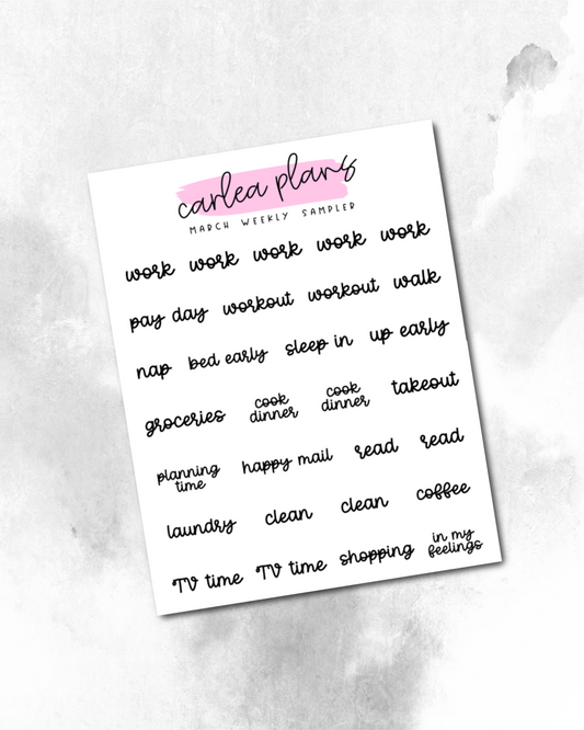 Font of the Month Week Sampler Scripts