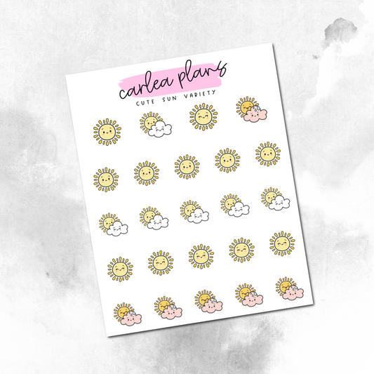 Cute Sun Variety Icons