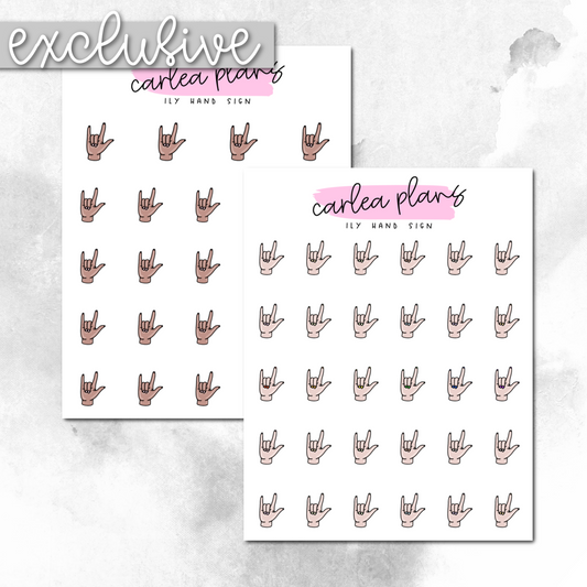 I Love You Hand Sign Icons