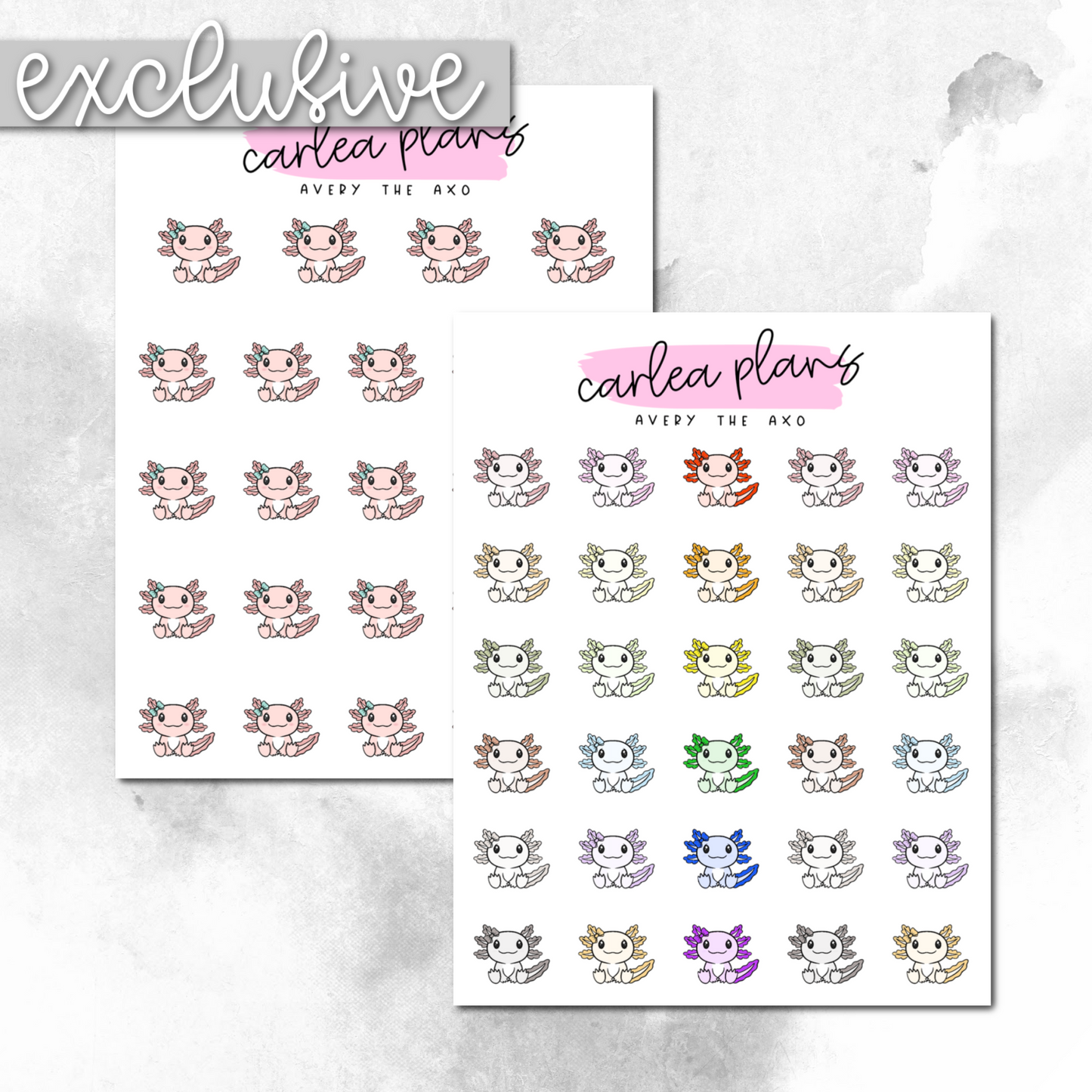 Avery The Axolotl | Character Stickers