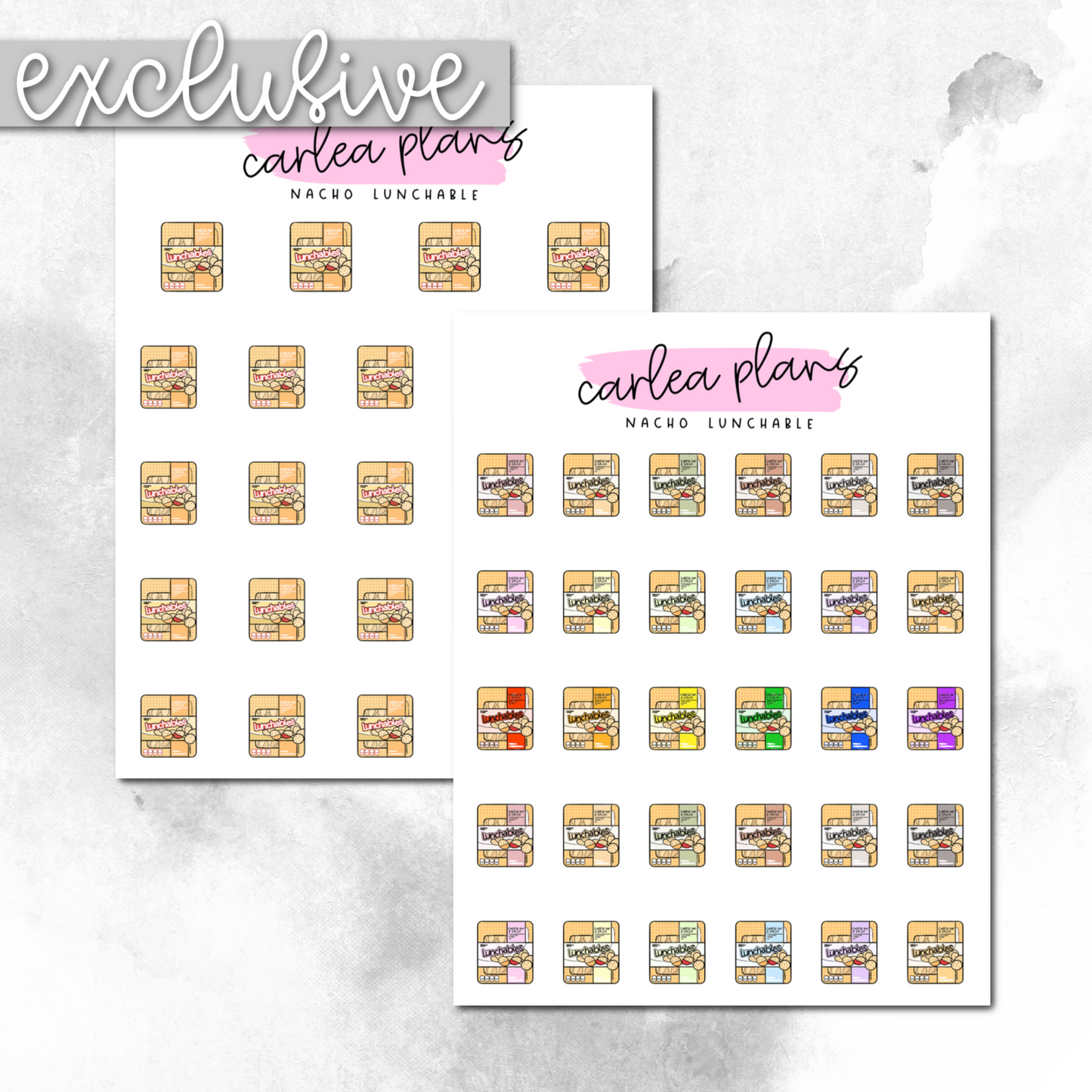 Nacho Lunchable Icons