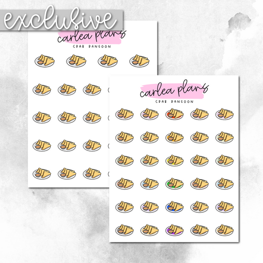 Crab Rangoon Icons