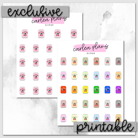 Olipop Icons | Printable Icons
