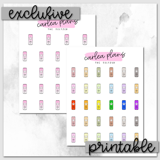 THC Seltzer Icons | Printable Icons